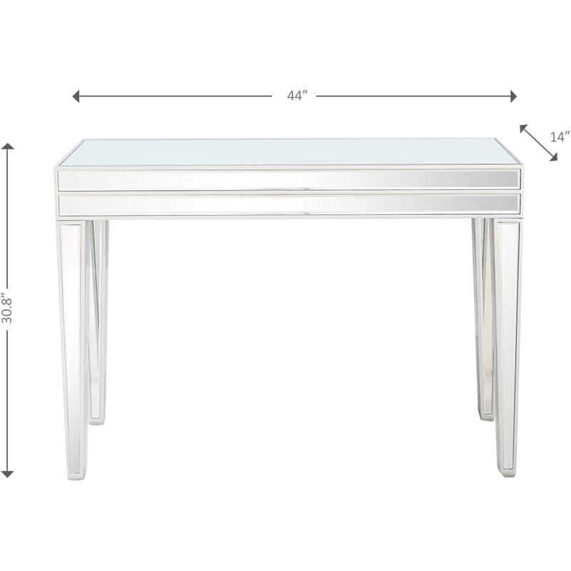 Camden Isle Holly Mirrored Glass Console Table