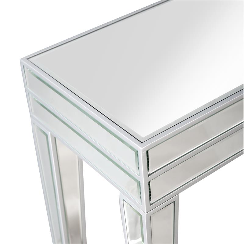 Camden Isle Holly Mirrored Glass Console Table