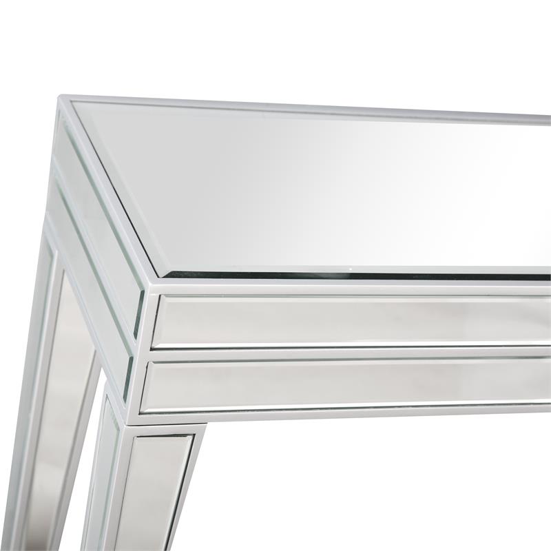 Camden Isle Holly Mirrored Glass Console Table