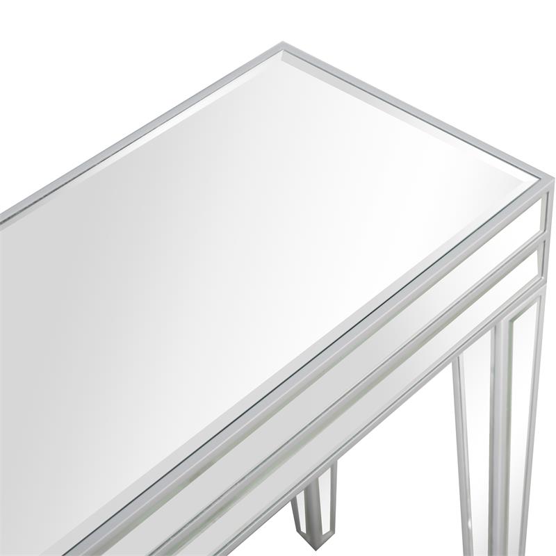 Camden Isle Holly Mirrored Glass Console Table