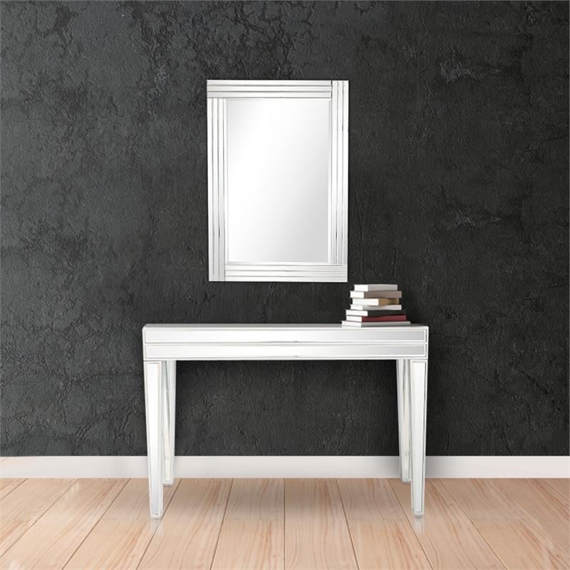 Camden Isle Holly Mirrored Glass Console Table