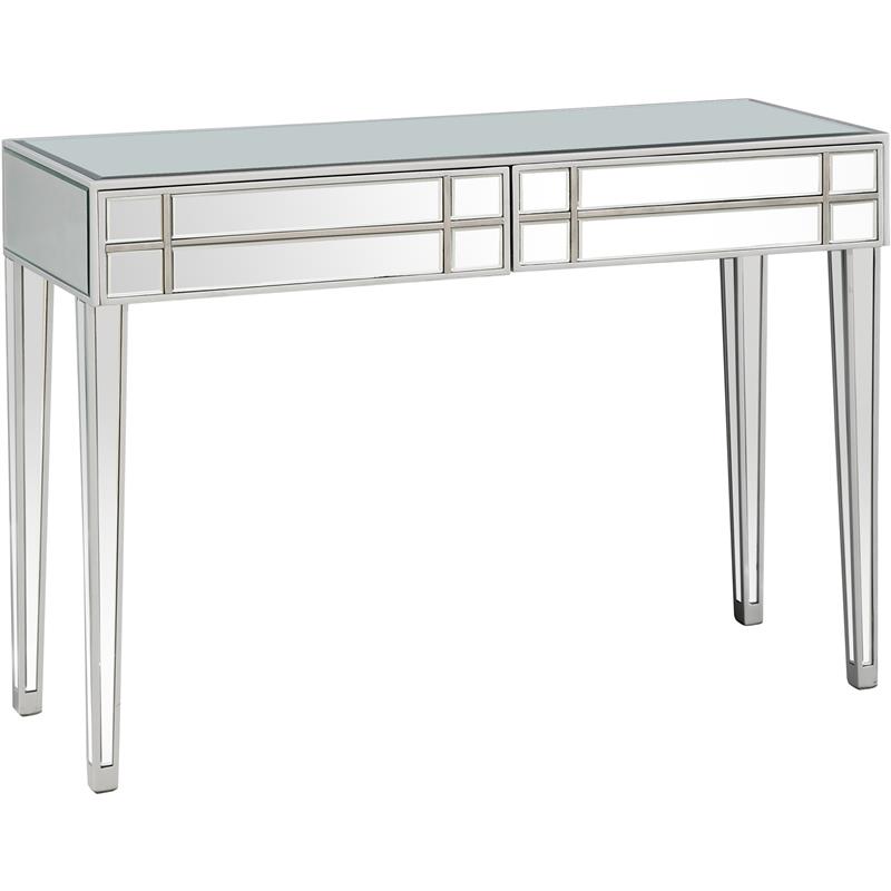 Camden Isle Vera Mirrored Glass Console Table