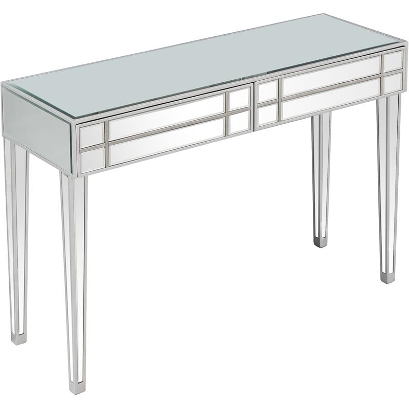 Camden Isle Vera Mirrored Glass Console Table