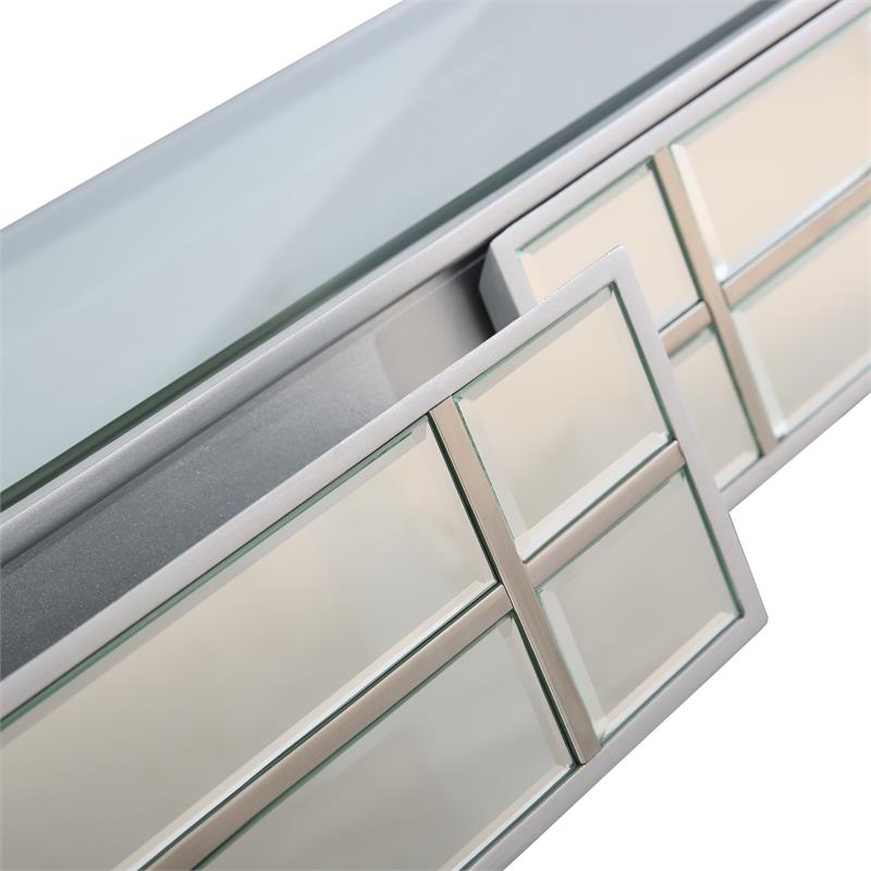 Camden Isle Vera Mirrored Glass Console Table