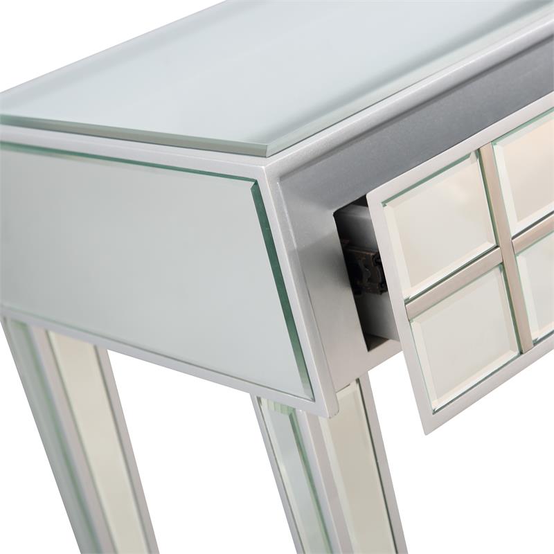 Camden Isle Vera Mirrored Glass Console Table