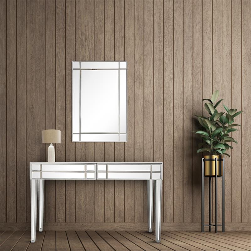 Camden Isle Vera Mirrored Glass Console Table
