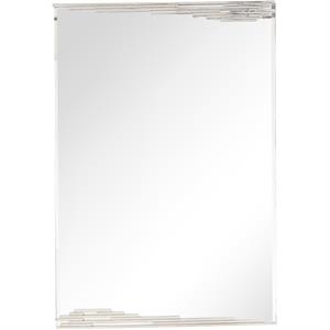 camden isle skylar wall mirror with stainless steel frame