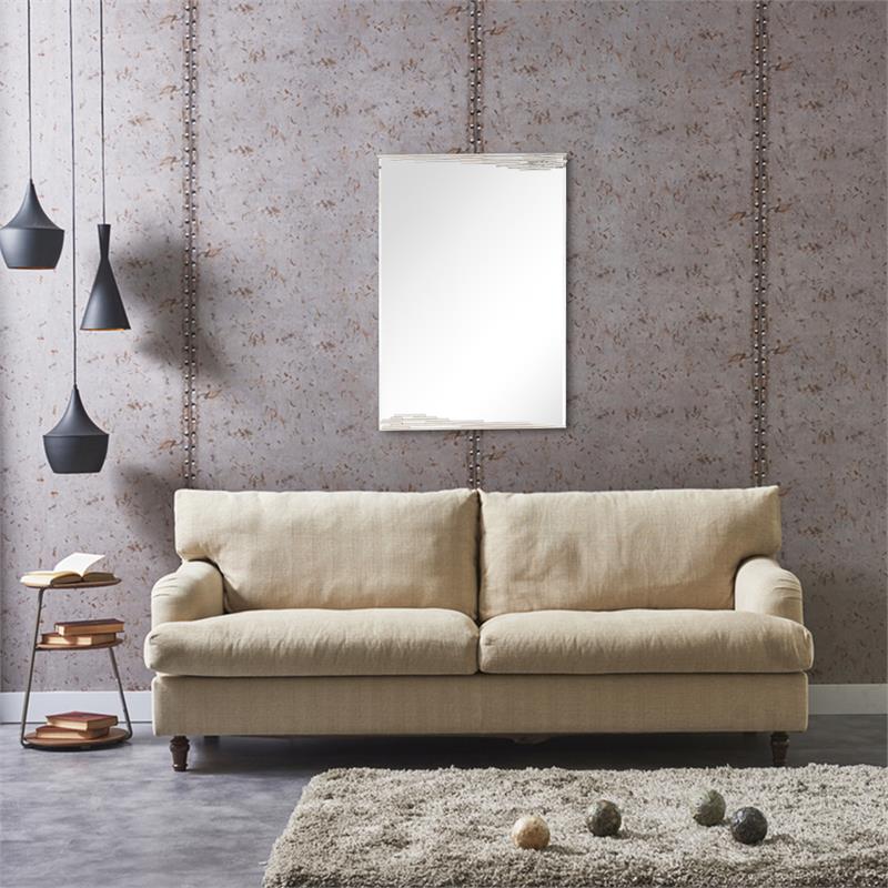 Camden Isle Skylar Wall Mirror with Stainless Steel Frame