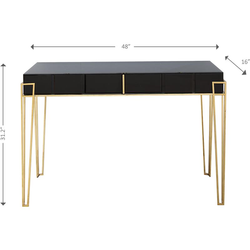 Camden Isle Daria Mirrored Console Table