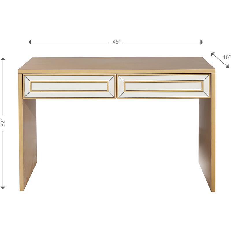 Camden Isle Virginia 2 Drawer Mirrored Console Table