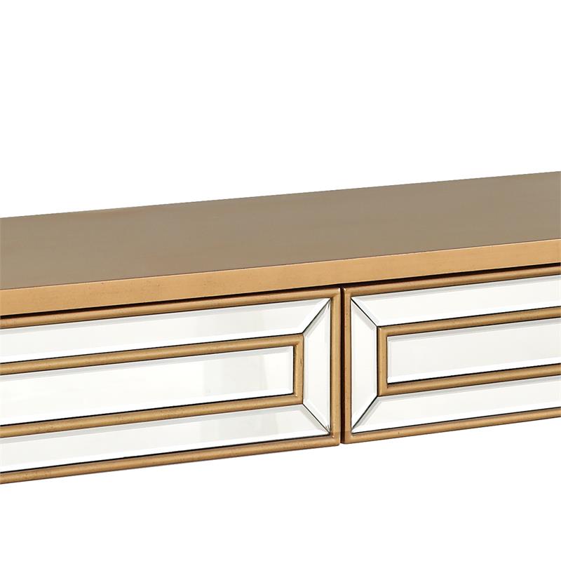 Camden Isle Virginia 2 Drawer Mirrored Console Table