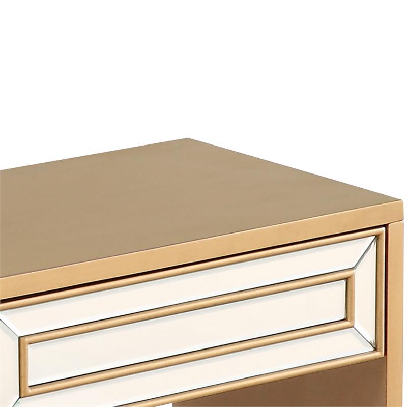 Camden Isle Virginia 2 Drawer Mirrored Console Table