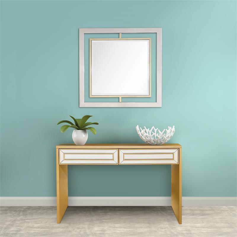 Camden Isle Virginia 2 Drawer Mirrored Console Table