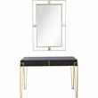 Camden Isle Daria Wall Mirror and Mirrored Glass Console Table