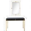 Camden Isle Daria Wall Mirror and Mirrored Glass Console Table
