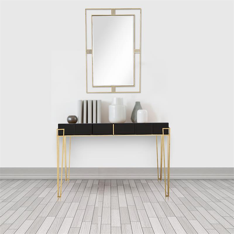 Camden Isle Daria Wall Mirror and Mirrored Glass Console Table