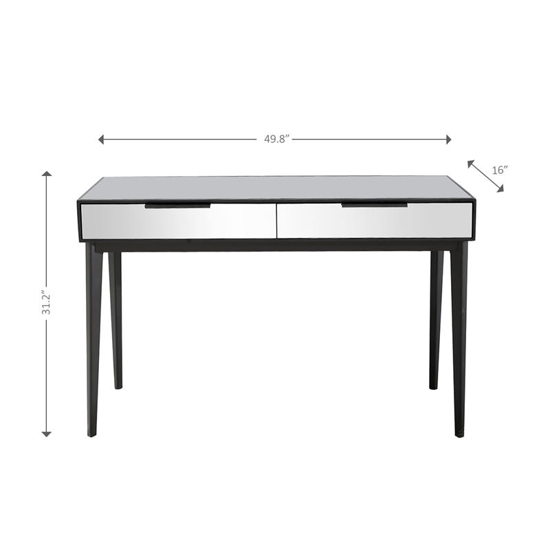 Camden Isle Renata Mirrored Glass Console Table