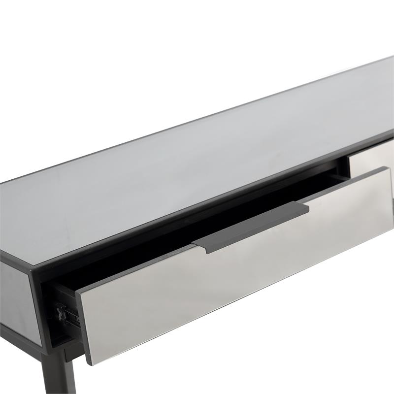 Camden Isle Renata Mirrored Glass Console Table