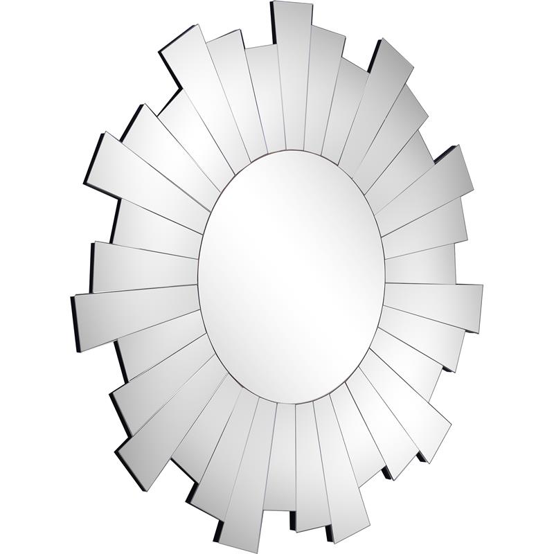 Camden Isle Soleil Glass Wall Mirror with Beveled Mirror and Frame