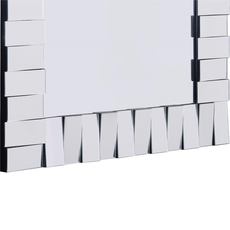 Camden Isle Rialto Wall Mirror with Alternating Mirrored Frame