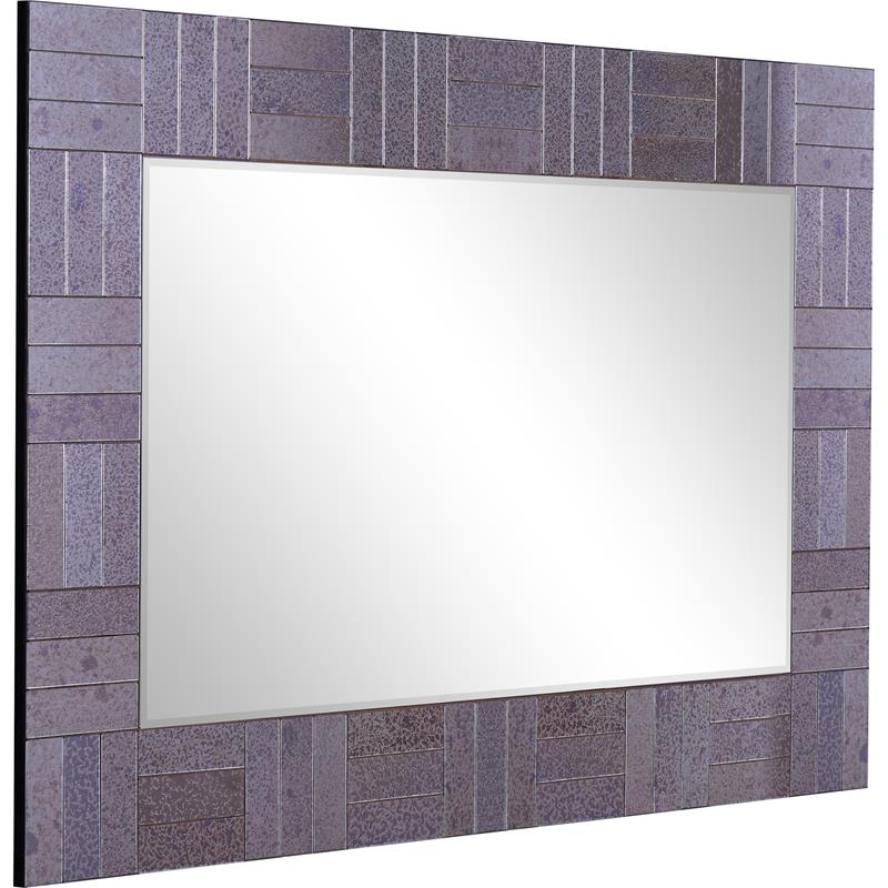 Camden Isle Columbia Glass Wall Mirror with Antiqued Glass Frame
