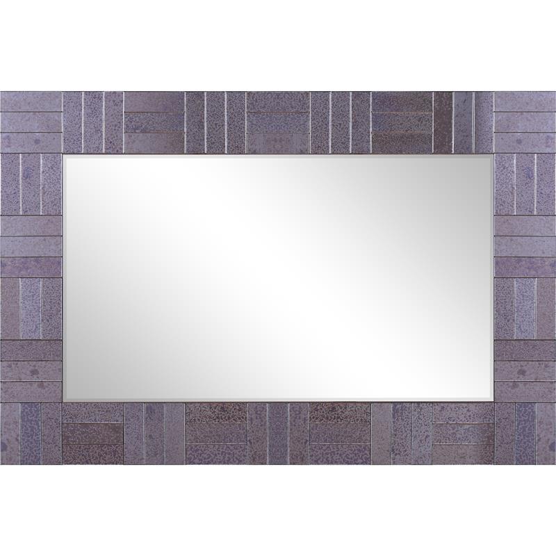 Camden Isle Columbia Glass Wall Mirror with Antiqued Glass Frame