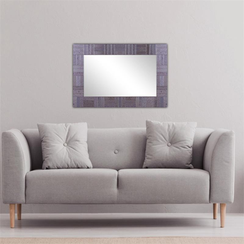 Camden Isle Columbia Glass Wall Mirror with Antiqued Glass Frame