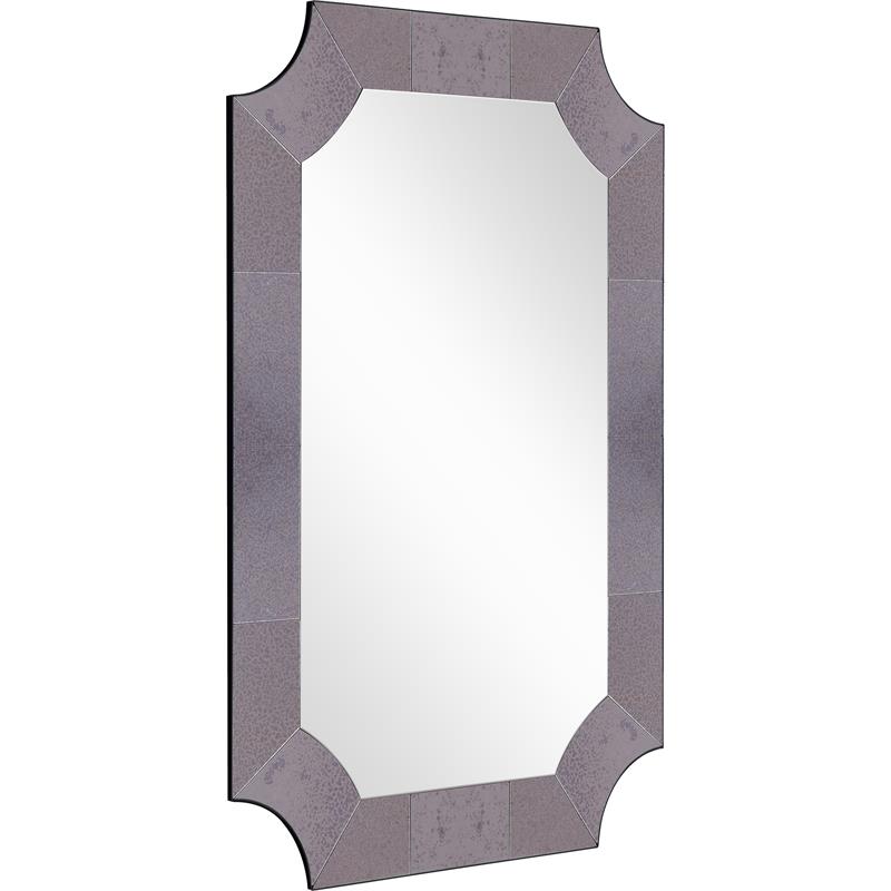 Camden Isle Templar Glass Wall Mirror with Antiqued Glass Frame