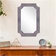 Camden Isle Templar Glass Wall Mirror with Antiqued Glass Frame
