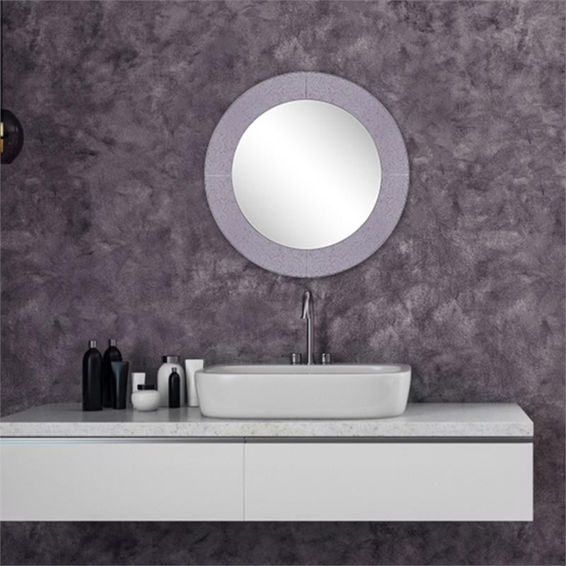 Camden Isle Rachel Glass Wall Mirror with Antiqued Glass Frame