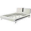 Camden Isle Upholstered Faux Leather Carlton Bed in Queen White