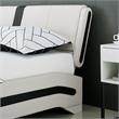 Camden Isle Upholstered Faux Leather Carlton Bed in Queen White