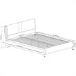 Camden Isle Upholstered Faux Leather Carlton Bed in Queen White