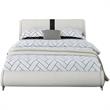 Camden Isle Upholstered Faux Leather Carlton Bed in Queen White