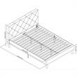 Camden Isle Upholstered Monticello Bed in Queen Gray Fabric