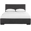Camden Isle Hindes Full Platform Bed in Gray Fabric