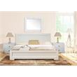 Camden Isle Trent Wooden Platform Bed in White Full