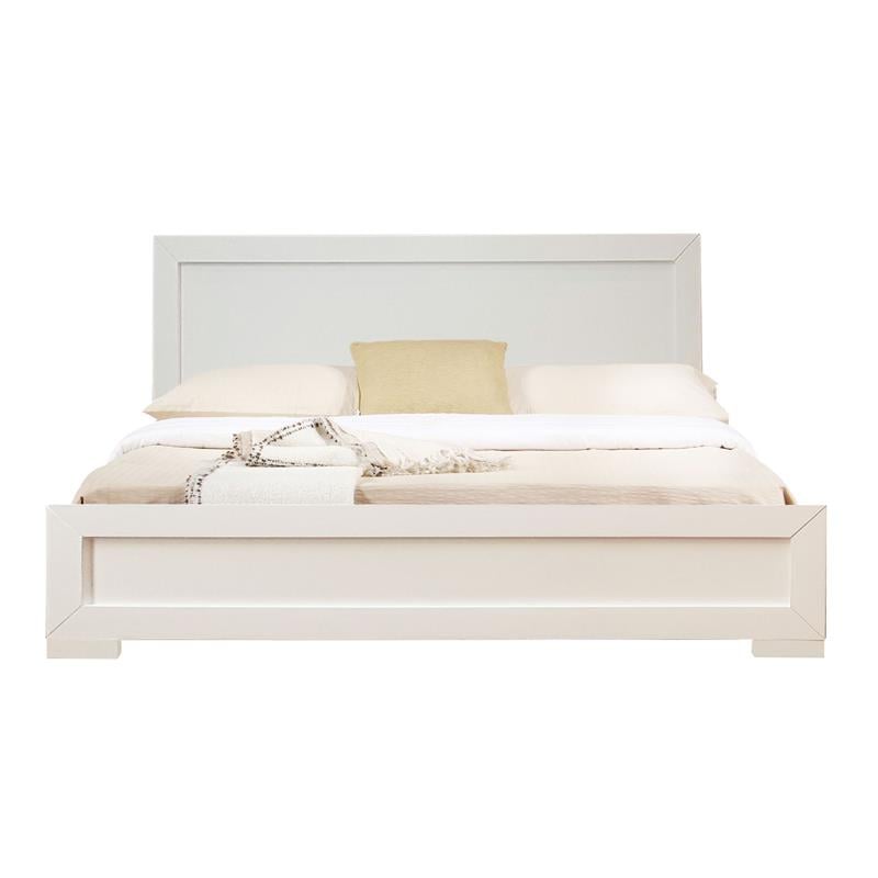 Camden Isle Trent Wooden Platform Bed in White Full