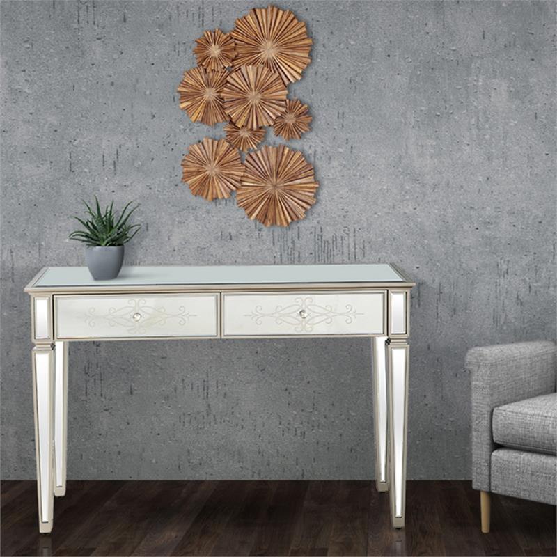 Camden Isle Miriam Mirrored Console Table