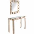 Camden Isle Orion Wall Mirror and Mirrored Console Table