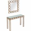 Camden Isle Orion Wall Mirror and Mirrored Console Table
