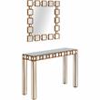 Camden Isle Orion Wall Mirror and Mirrored Console Table