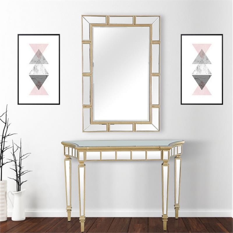 Camden Isle Phoebe Mirrored Glass Console Table