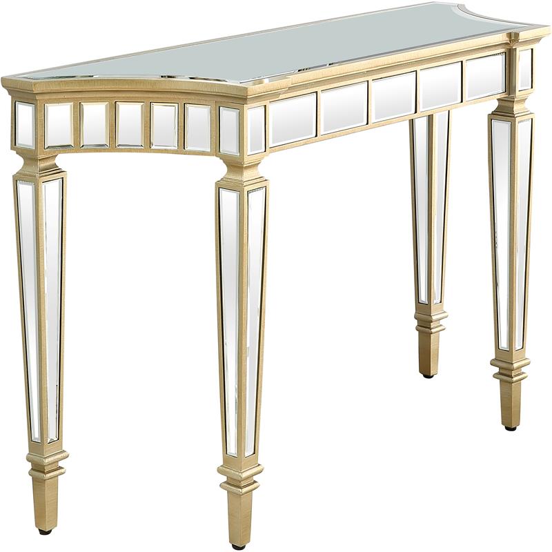 Camden Isle Phoebe Mirrored Glass Console Table