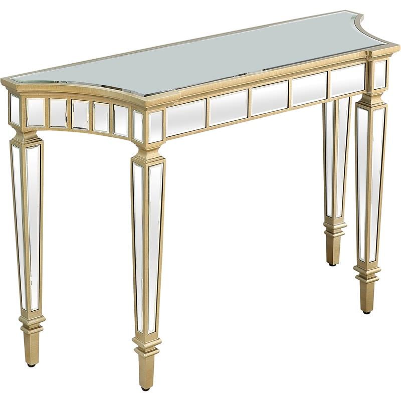 Camden Isle Phoebe Mirrored Glass Console Table