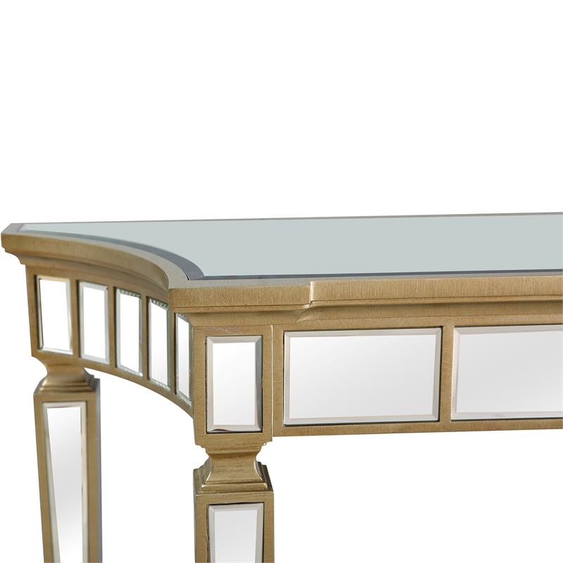 Camden Isle Phoebe Mirrored Glass Console Table