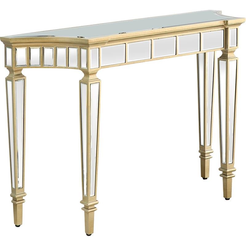 Camden Isle Phoebe Mirrored Glass Console Table
