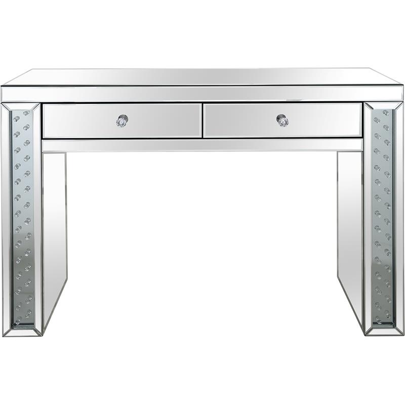 Diana Mirrored Console Table with Clear Mirrored Glass