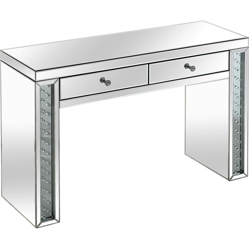 Diana Mirrored Console Table with Clear Mirrored Glass