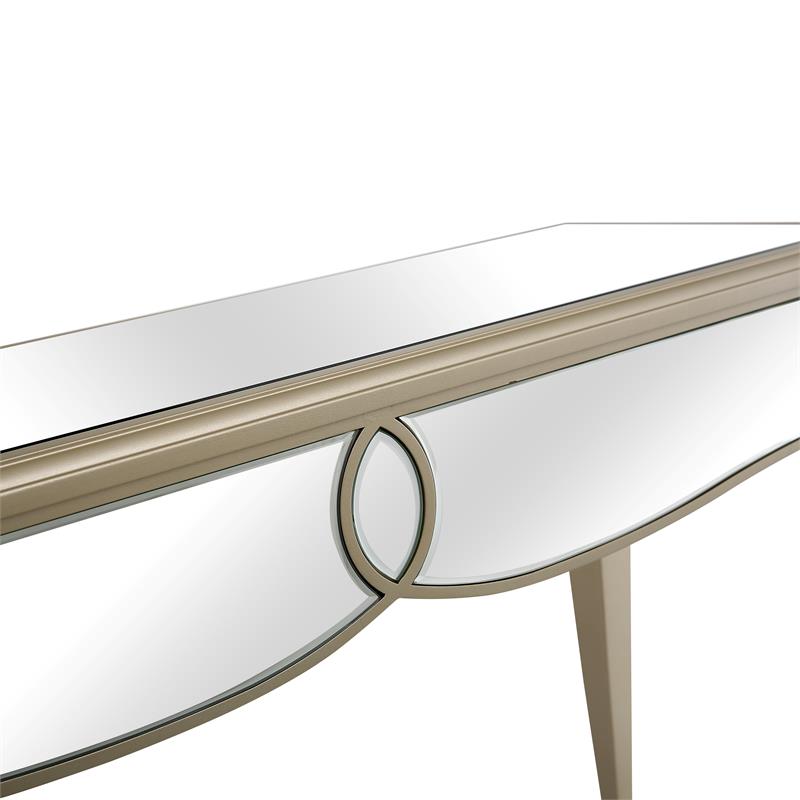 Camden Isle Eleanor Console Table with Champagne Gold Legs